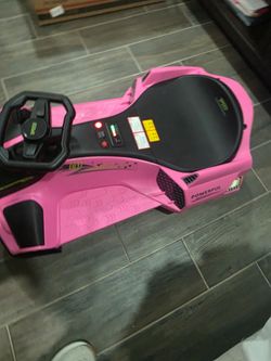 12V Electric Go Kart 5 MPH Drifting Go Kart for 8-12 Years Old Pink