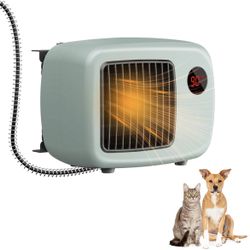 🐱Pet House Heater, Anti-Bite Cord Heated Dog 🐶 House, Wall-Mounted Dog Heater, Keep Your Pet Warm and Happy, 600W, UL Tested for Safety (green)