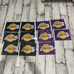 $5 Dollars Each. Window Mount Car Lakers Flags