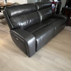 Black Leather recliner 