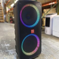 Dual 10” Bluetooth Rechargeable Speaker with Karaoke Function