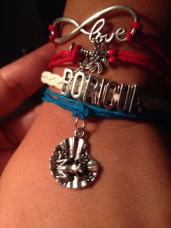 Puerto Rico leather bracelet