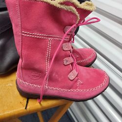 Girls Timberland Winter Boots...size 2 Pink