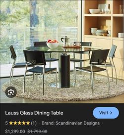 Glass Spinning Dinner Table