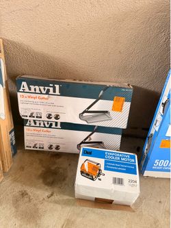 Anvil Vinyl Cutter 12 in. Steel Blade Vinyl Cutter for LVP, LVT, SPC, and VCT Vinyl Flooring