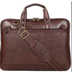 The Clownfish Vegan Leather 10 Ltrs Unisex 14 inch Formal Laptop Briefcase 