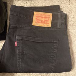 Levis 508 Black Jeans 