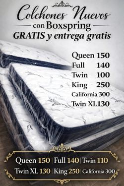 Mattress Pillow Top New