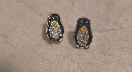 1/2 inch Penguin Stud Earrings