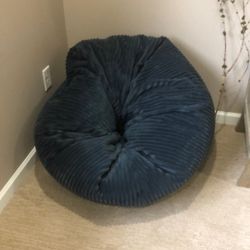 Pottery Barn Blue Large Bean Bag