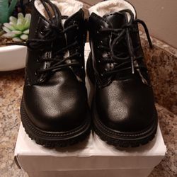 Black Children Fashion Boots