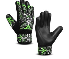 BEAST RAGE Football Goalkeeper Gloves for Boys Kids Youth,Soccer Goalie Gloves with Strong Grip for The Toughest Saves,Wrist Support 4MM Latex Palm