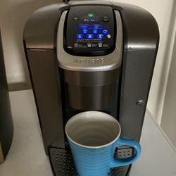 Keurig K-Elite Coffee Maker Single Serve K-Cup Pod Coffee Brewer with Iced Coffee Capability Brushed Slate