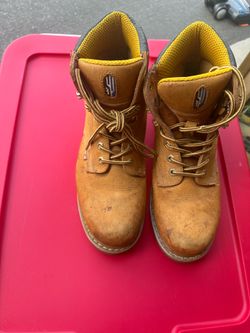 CACTUS FOOTWEAR WORK BOOTS 611 BROWN NUBUCK 6"  OIL RESISTANT  MEN'S-size 11
