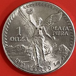 1 OZ Silver 1983 Plata Pura Mexican Libertad BU Encapsulated 
