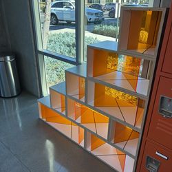 Wood/acrylic cubbies