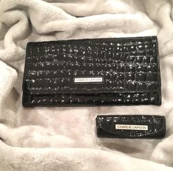 CHARLIE LAPSON wallet and lipstick holder