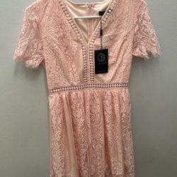 Light Pink Lace Dress