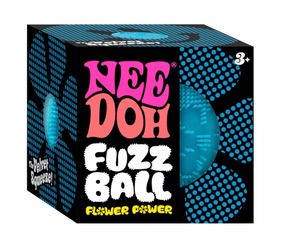Needoh Blue Flower Power Fuzz Ball
