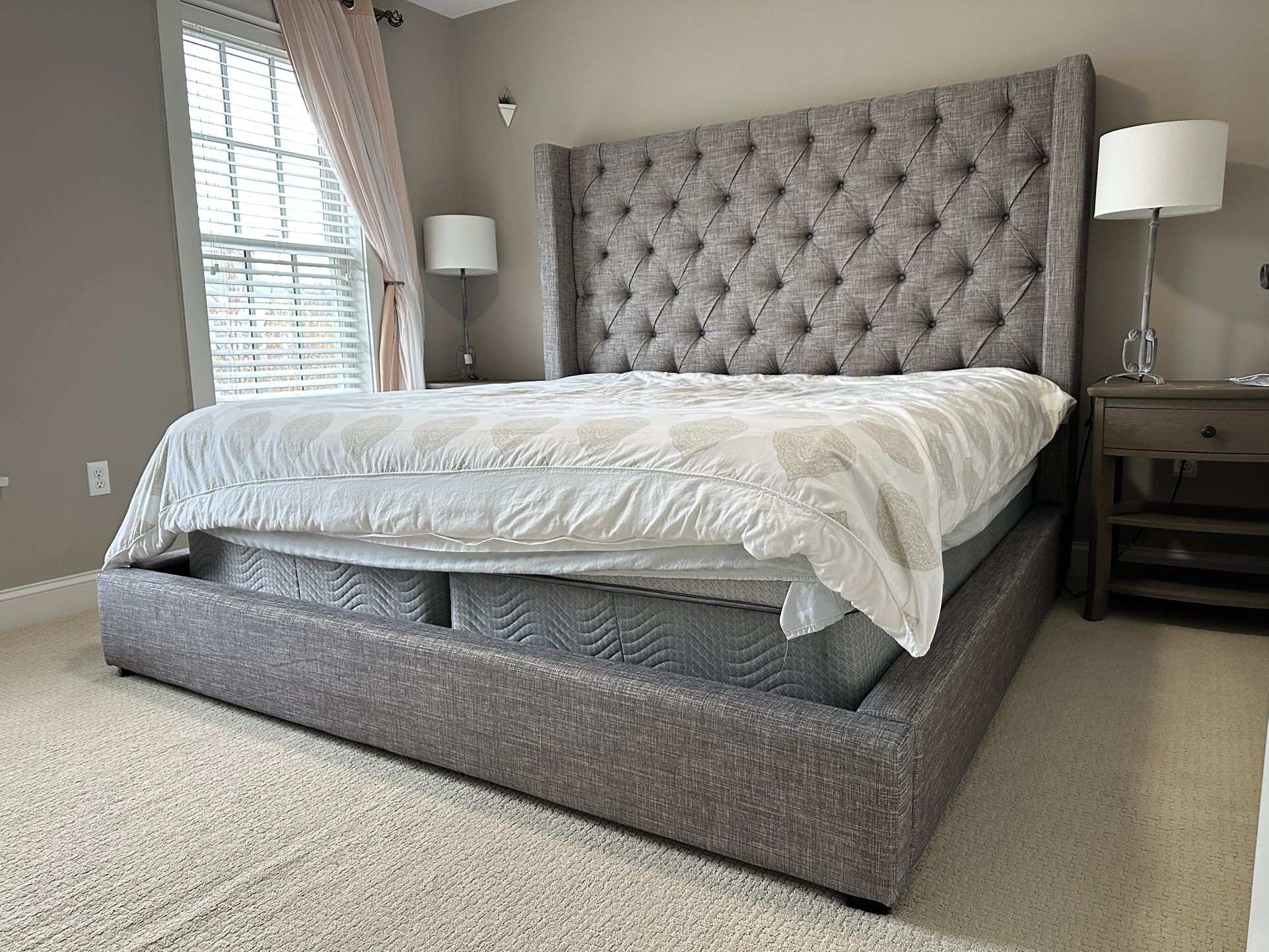 King Size Bed Frame With Box Spring