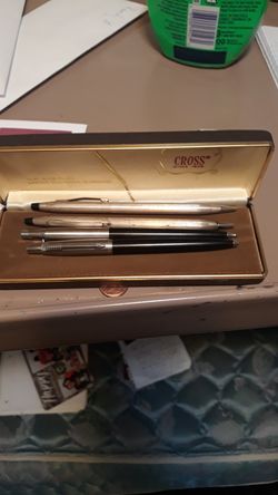 Silver and gold filled pens