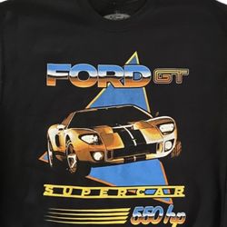 Ford GT Supercar Crewneck Sweatshirt Mens Medium Black New