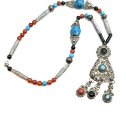 Sterling Turquoise Necklace 