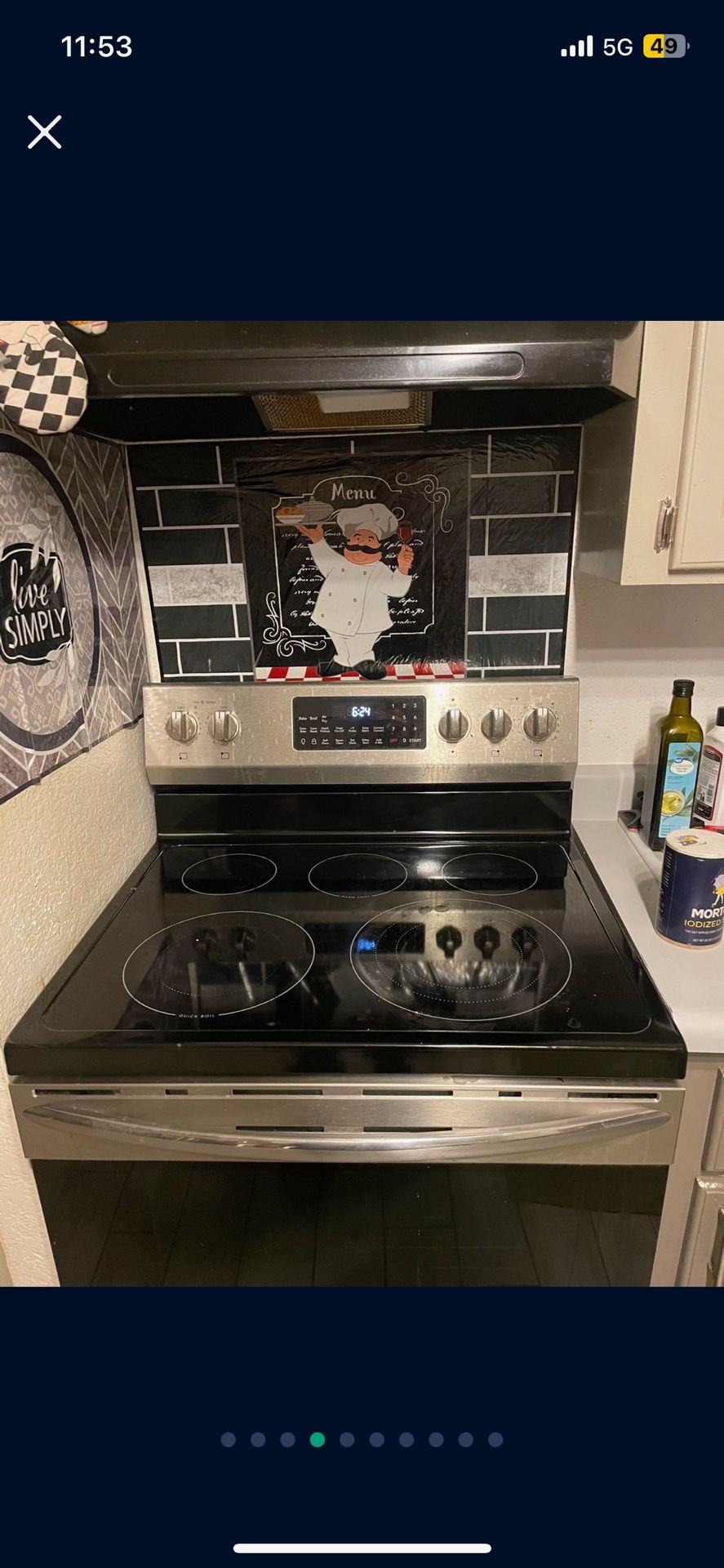 Air Frying Glass Top Electric Stove