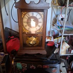 Antique Miniuture Grandfather Clock