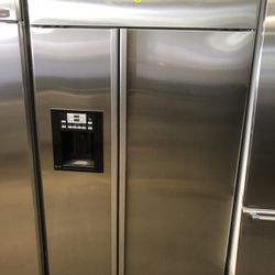 GE Profile 48” Stainless Steel Built In Side By Side Refrigerator 