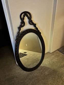 Antique Wall-Hanging Mirror