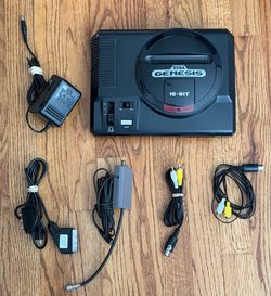 Sega Genesis Model 1 Console – VA3 Board, Early Non-TMSS (Great Audio) + 2 Controllers