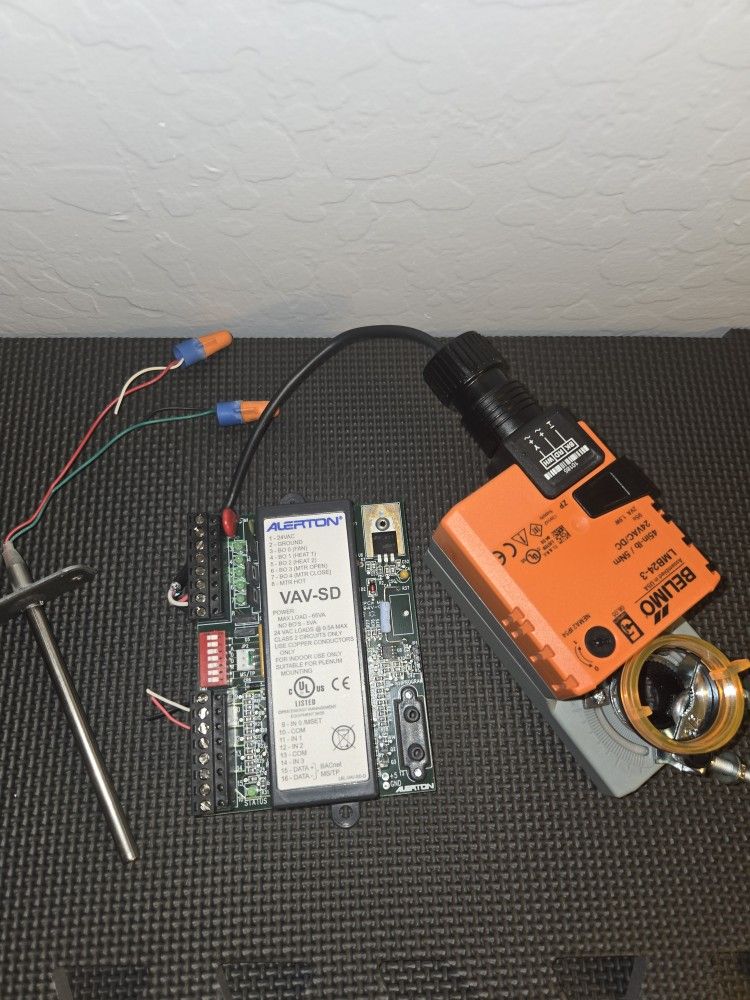 HVAC  Controller, Actuator, and Temp Prob