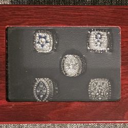 Dallas Cowboys Official NFL 5 Replica Superbowl Rings 
