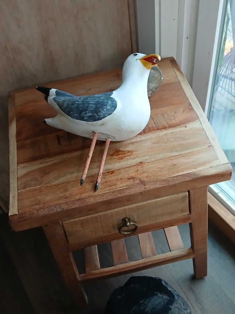 Vintage Cement Seagull