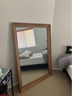 Rustic oversized mirror