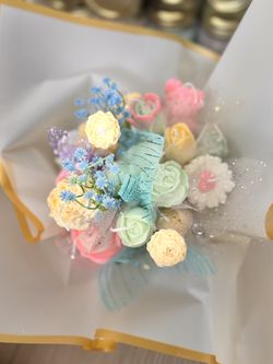 Handmade Candle Flowers Bouquet