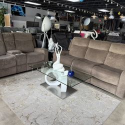 2 Pc Reclining Sofa And Love Huge Special Only $999