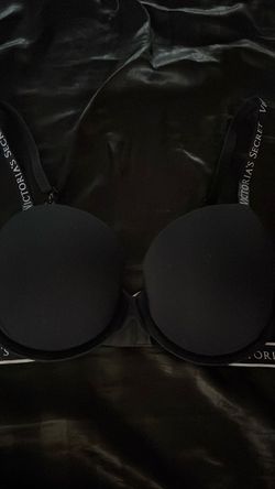 Victoria's Secret Black Cotton Logo T-Shirt Bra