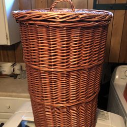 Wicker Laundry Or Storage Container