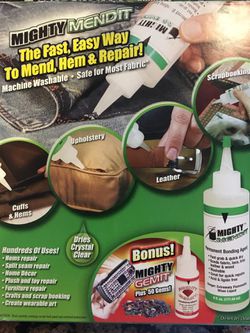 MIGHTY MENDIT - the fast and easy way to mend, hem, and repair all