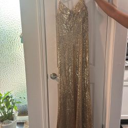Large Gold Dress