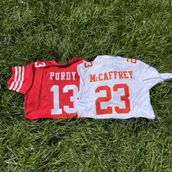 Christian McCaffrey + Brock Purdy 49ers NFL Jersey Bundle Deal!!