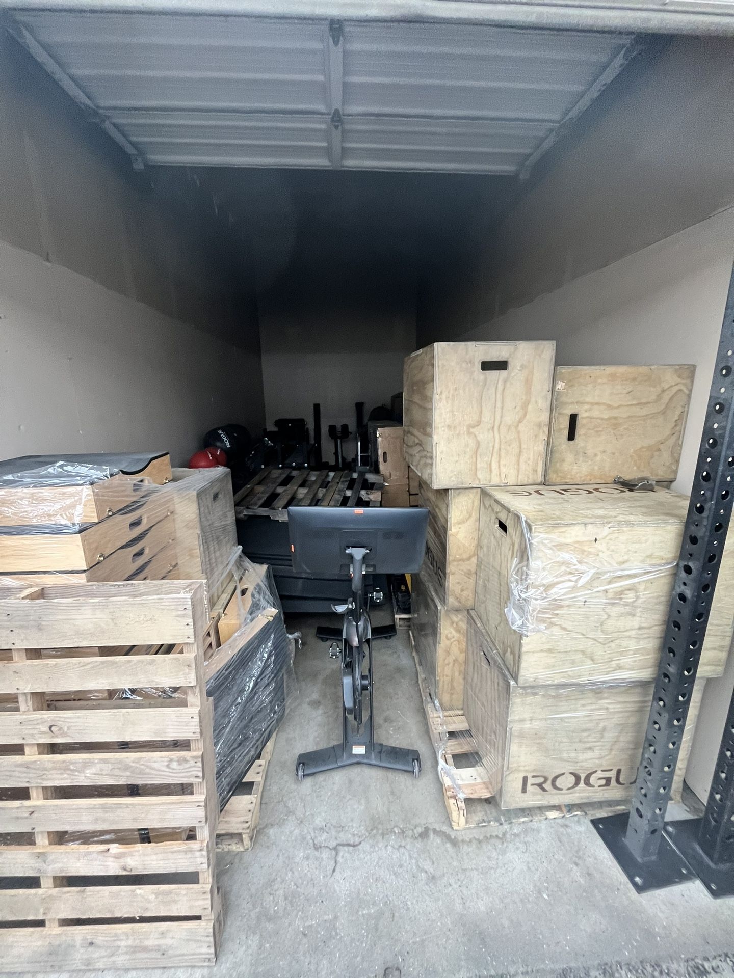 Storage Full Of Fitness Equipment