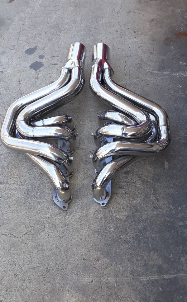 Brando through transom big block Chevy headers for jet boat or v drive