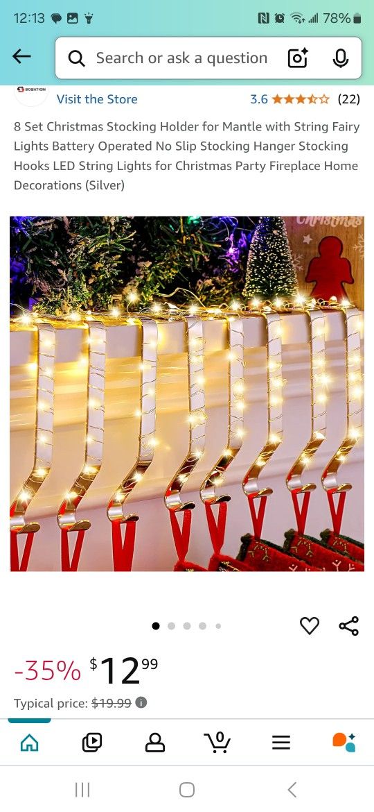 Lighted Stocking Holders