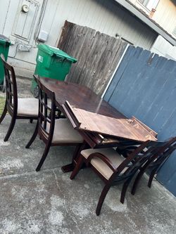 Free dining table and chairs