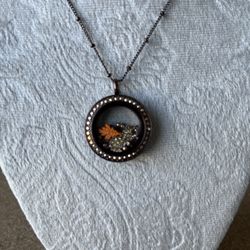 Origami Owl Bronze Fall Leaves Locket 🍁 