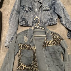 Women’s size small denim jean jackets