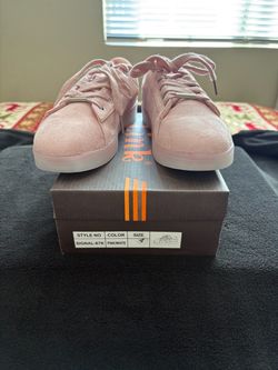 Pink Suede Low-Top Sneakers Size 4